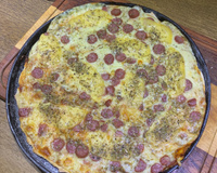 Massa de pizza com cerveja do Kashi