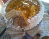 Bolo mousse de maracujá