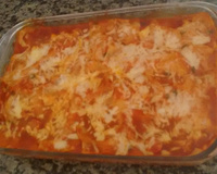 Lasanha simples de frango