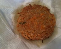 Hambúrguer de cenoura simples