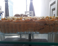 Torta de pão de forma cremosa com atum