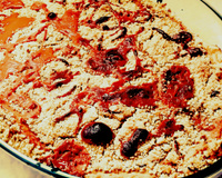 Cuca de banana com doce de leite