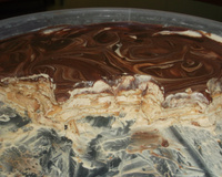 Torta gelada de café com paçoca