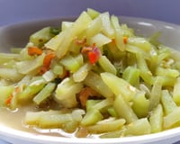 Chuchu refogado simples