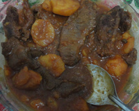 Bife de panela com batatas à la Mama