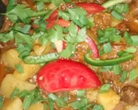 Moela de frango com batata