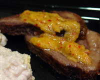 Picanha ao forno com sal grosso e molho spice