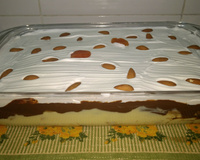 Pavê de damasco e amêndoas