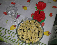 Arroz com queijo coalho