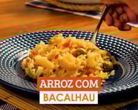 Arroz com bacalhau