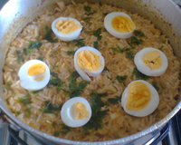 Arroz com bacalhau