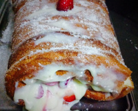 Rocambole de morango