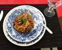 Risoto de filé mignon