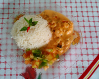 Camarão com requeijão