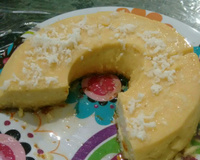 Pudim de leite com coco