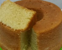 Bolo de baunilha bem simples