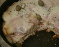 Pizza de pão de forma