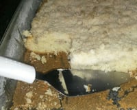 Cuca de banana com farofa