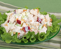 Salada de frango defumado