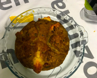 Porpeta de bacon recheada com mussarela