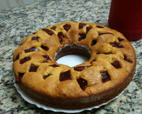 Bolo de fubá com goiabada