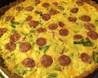 Quiche de calabresa e catupiry