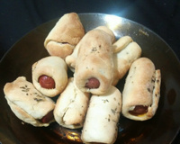 Mini enrolado de salsicha