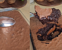 A internet está obcecada por esse brownie pudding: o TudoGostoso fez a receita viral para ver se ela vale a pena