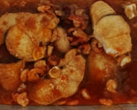 Cação ao molho vermelho