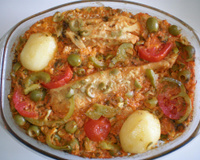 Arroz com bacalhau