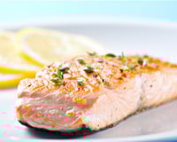 Salmão assado com batata