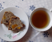 Bolo de banana e aveia