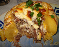 Minimoranga com carne de sol e queijo coalho