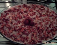 Torta de bolacha de morango