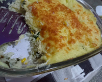 Escondidinho de arroz com frango