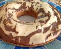 Bolo simples de água para o lanche da tarde