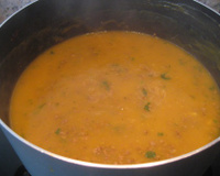 Sopa de mandioquinha cremosa