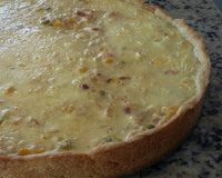 Quiche de frango com palmito
