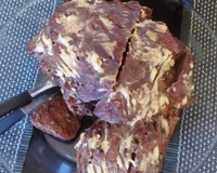 Pernil de javali assado no forno