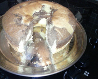 Bolo mármore de laranja