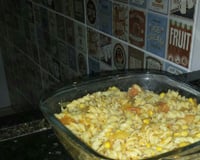 Macarronada de sardinha e molho branco