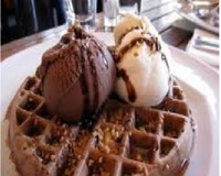 Waffle de chocolate