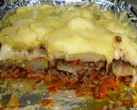 Enformado de carne com batata