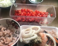 Paella de frutos do mar