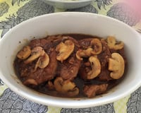 Lombo na panela de pressão com vinho