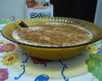 Arroz doce com paçoca