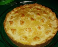 Torta de frango de massa semipodre