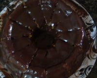 Bolo de cenoura com brigadeiro mole