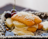 Pavê de abacaxi véu de noiva