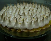 Torta de limão com merengue italiano